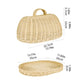 Handwoven Rattan Basket – Eco-Friendly Kitchen Storage & Serving Basket