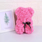 Romantic 25cm Artificial Rose Bear – Perfect Gift for Anniversaries, Valentine's Day, or Special Occasions