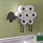 Charming Sheep Decorative Toilet Paper Holder – Fun Bathroom Organizer for Toilet Paper Rolls, Wall-Mounted or Floor Standing