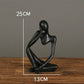 Nordic Art Abstract Thinker Statue - Modern European Design for Sophisticated Décor