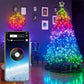 Smart LED Christmas Tree String Lights – App Controlled, 16 Million Colors, Music Sync