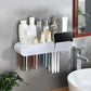 Convenient Toothbrush and Cosmetics Organizer – Maximize Bathroom Space with a Sleek, All-in-One Storage Solution