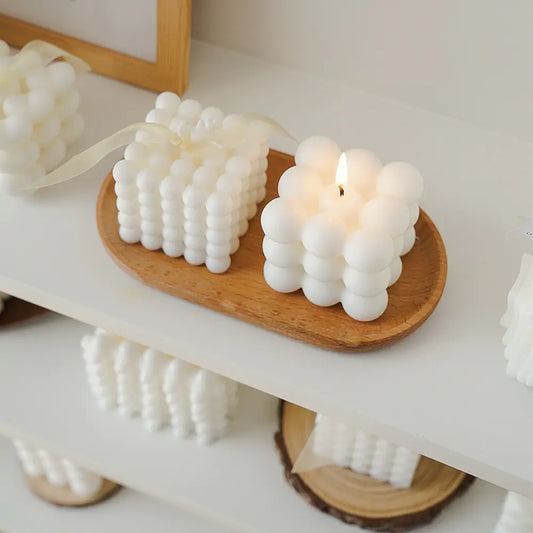 Eco-Friendly Soy Wax Candles – Modern Decorative Candles with Optional Wooden Bas