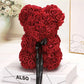 Romantic 25cm Artificial Rose Bear – Perfect Gift for Anniversaries, Valentine's Day, or Special Occasions