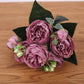 Exquisite Lifelike Artificial Peony Flower Bouquet – Elegant Décor for Home, Office, or Special Occasions