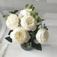 Elegant Silk Peony Artificial Flower Bouquet – Lifelike Roses for Home Décor and Special Occasions