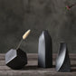 Elegant Frosted Black Ceramic Vases – Timeless Sophistication for Home Décor