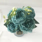 Elegant Silk Peony Artificial Flower Bouquet – Lifelike Roses for Home Décor and Special Occasions