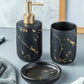 Luxury Ceramic Eco-Friendly Bathroom Accessory Set – Elevate Your Bathroom Décor