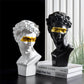 Monochrome David Resin Statue Sculpture – Timeless Elegance for Modern Spaces