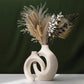 Nordic Ceramic Interlock Vase - Modern Scandinavian Design for Elegant Home Décor