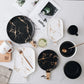 Luxury Marble-Patterned European Ceramic Dinnerware Set – Modern Elegance by N.G.I Goods