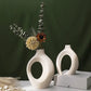 Nordic Ceramic Interlock Vase - Modern Scandinavian Design for Elegant Home Décor