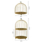 Elegant Iron Storage Shelves Organizer – Birdcage Design for Stylish Home Organization