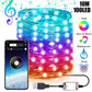 Smart LED Christmas Tree String Lights – App Controlled, 16 Million Colors, Music Sync