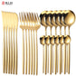 Luxury Gold-Plated Stainless Steel Cutlery Set – Elegant Dining by N.G.I Goods