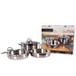 Serenk Modernist 5-Piece Stainless Steel Cookware Set | 18/10 Steel | Optimal Heat Distribution