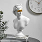 Monochrome David Resin Statue Sculpture – Timeless Elegance for Modern Spaces