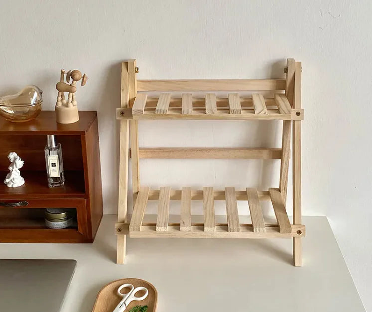 Minimalist Wood Storage Rack – A Blend of Functionality and Timeless Elegance