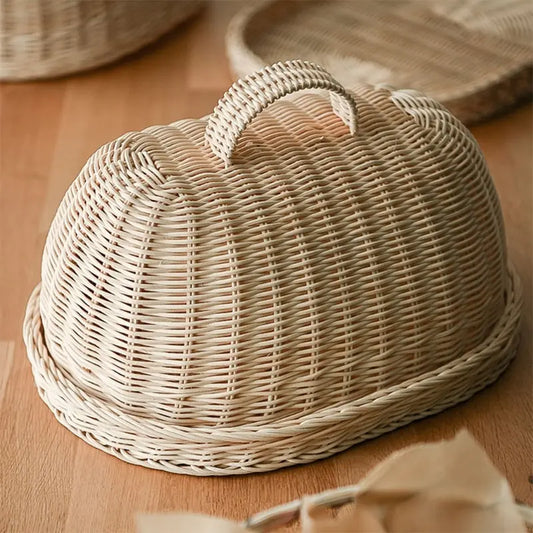 Handwoven Rattan Basket – Eco-Friendly Kitchen Storage & Serving Basket