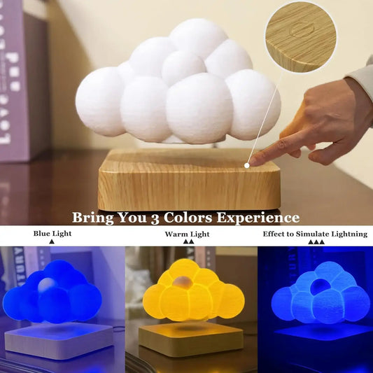 Floating Cloud LED Lamp - Levitating Light for Relaxing Ambiance