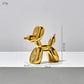 Modern Checkerboard Balloon Dog Sculpture – Contemporary Home Decor Accent