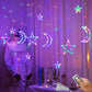 Magical LED Star Curtain Fairy String Lights – Christmas Decoration for Indoor & Outdoor Us