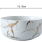 Luxury Marble-Patterned European Ceramic Dinnerware Set – Modern Elegance by N.G.I Goods