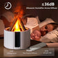 Remote Control Aroma Diffuser – Modern Ultrasonic Essential Oil Diffuser with Realistic Flame Effect