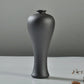 Elegant Frosted Black Ceramic Vases – Timeless Sophistication for Home Décor