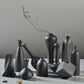 Elegant Frosted Black Ceramic Vases – Timeless Sophistication for Home Décor