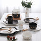 Luxury Marble-Patterned European Ceramic Dinnerware Set – Modern Elegance by N.G.I Goods