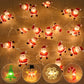 Festive Christmas LED String Lights – Santa, Snowflakes & More for Indoor & Outdoor Use