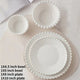 Nordic Pearl-Edged Ceramic Tableware Set – Timeless Elegance by N.G.I Goods