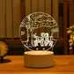 3D Acrylic Night Lamp (25+ Different Designs) | USB-Powered Decorative Light with Adjustable Brightness