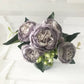 Elegant Silk Peony Artificial Flower Bouquet – Lifelike Roses for Home Décor and Special Occasions