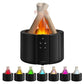 Remote Control Aroma Diffuser – Modern Ultrasonic Essential Oil Diffuser with Realistic Flame Effect