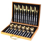 Luxury Gold-Plated Stainless Steel Cutlery Set – Elegant Dining by N.G.I Goods