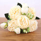 Exquisite Lifelike Artificial Peony Flower Bouquet – Elegant Décor for Home, Office, or Special Occasions