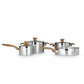 Serenk Definition 7-Piece Stainless Steel Cookware Set | 18/10 Scratch-Resistant Steel | Capsule Bottom