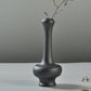 Elegant Frosted Black Ceramic Vases – Timeless Sophistication for Home Décor