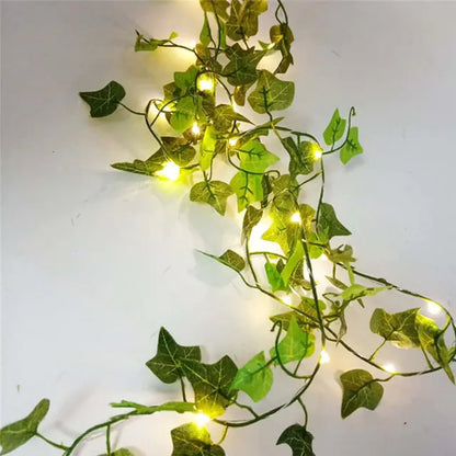 Enchanting Flower Green Leaf String Lights – Perfect for Indoor & Outdoor Decor