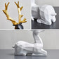 Resin Deer Statue Sculpture – Elegant Home Decor