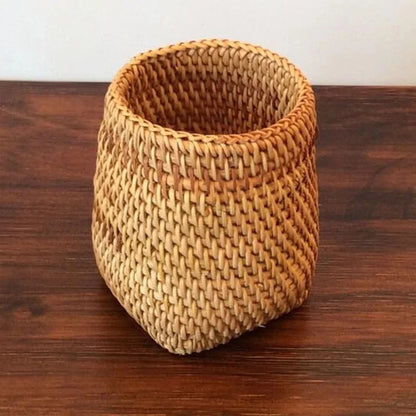 Handwoven Rattan Organizer - Stylish, Eco-Friendly Storage Solution