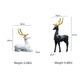 Resin Deer Statue Sculpture – Elegant Home Decor