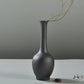 Elegant Frosted Black Ceramic Vases – Timeless Sophistication for Home Décor